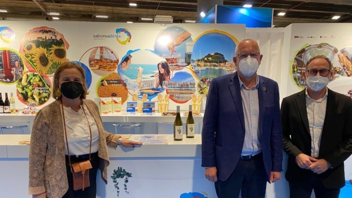 Stand de Dénia, la otra ciudad creativa de la gastronomía por la Unesco en España, en Madrid Fusión de la mano de Saborea España.
