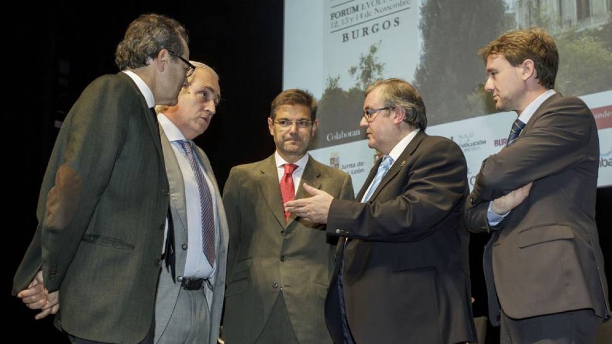 Rafael Catalá, José Luis Concepción, Manuel Martín, Marcelino Sexmero y Javier Lacalle.-SANTI OTERO