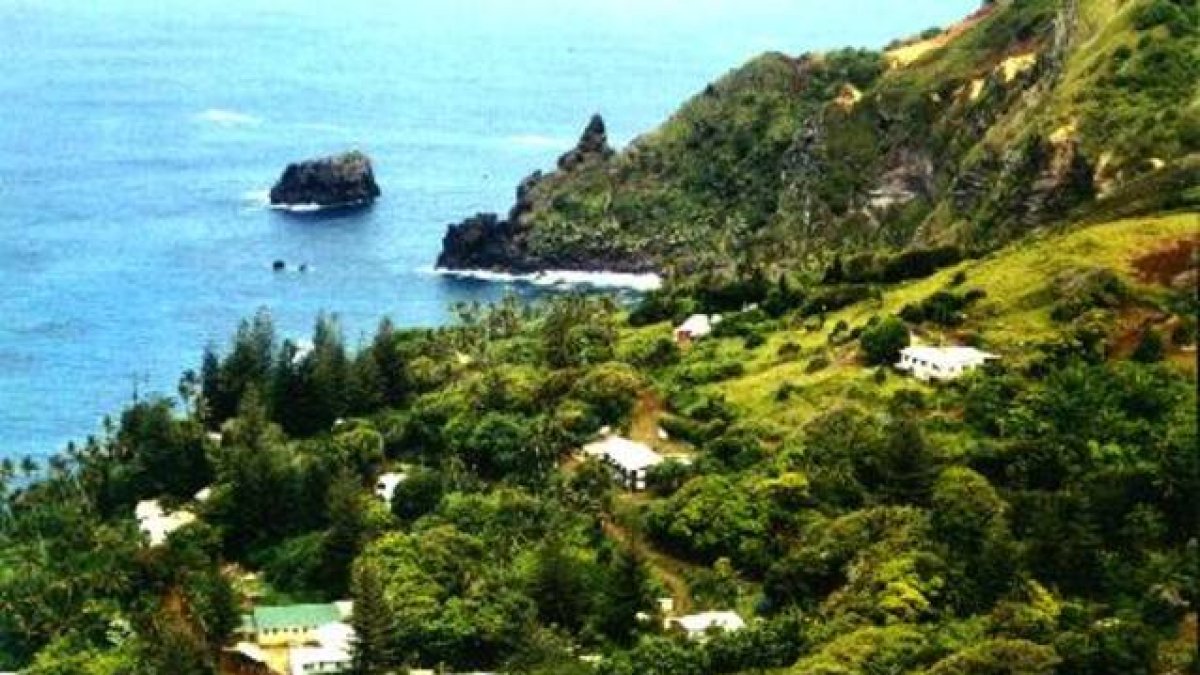 Adamstown, la capital de las islas Pitcairn.-Foto: GOBIERNO DE PITCAIRN