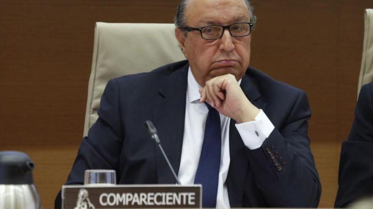 El director general de la Policía durante su comparecencia en el Congreso.-EFE