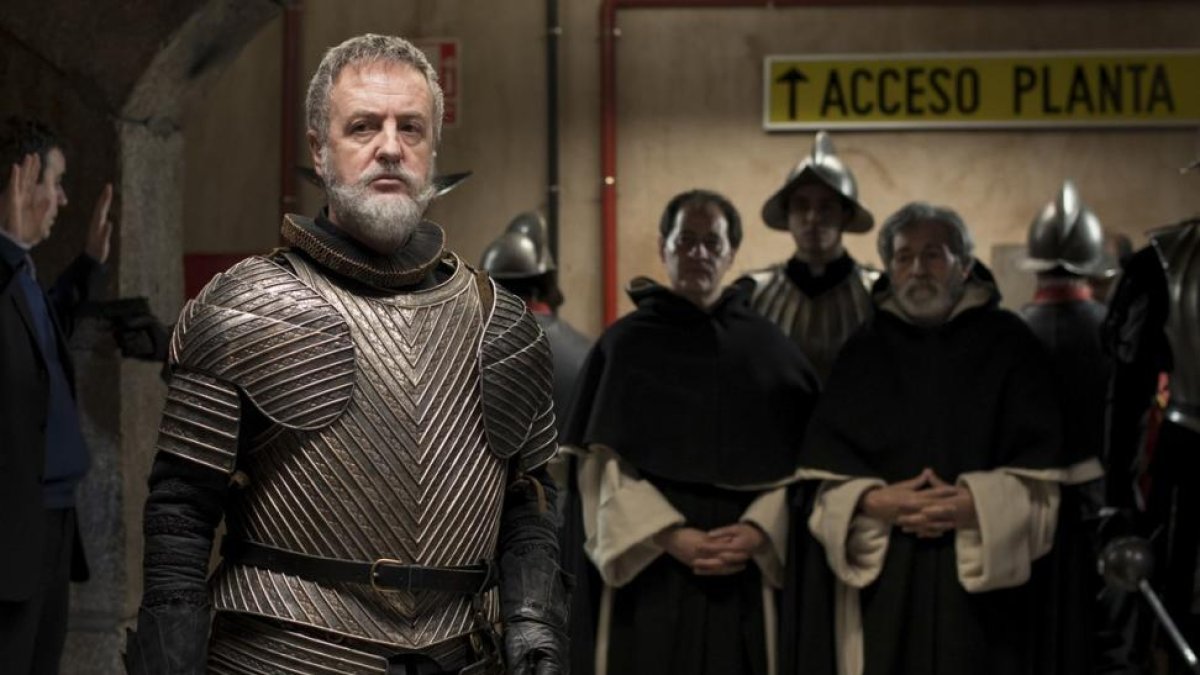 Carlos Hipólito, en el último capítulo de la segunda temporada de 'El MInisterio del Tiempo'.-TAMARA ARRANZ