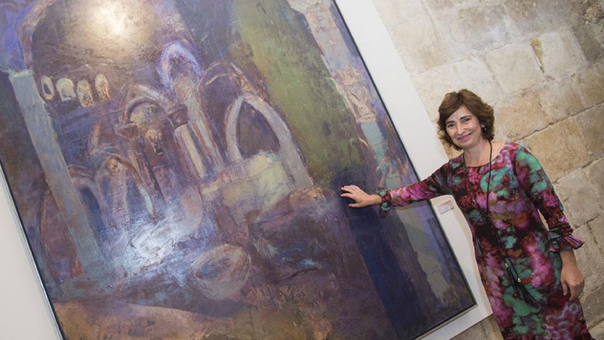 La artistan burgalesa María José Castaño.-