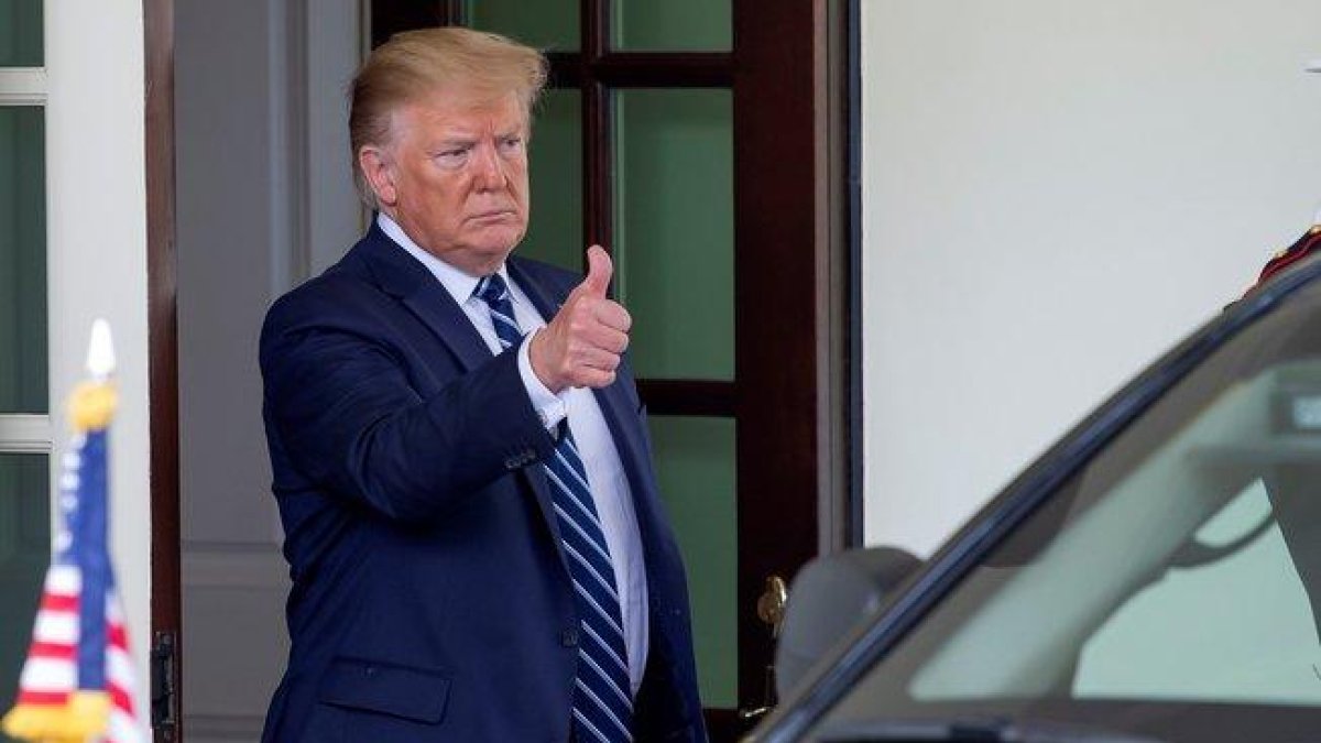 El presidente de los Estados Unidos, Donald Trump, en la Casa Blanca.-EFE