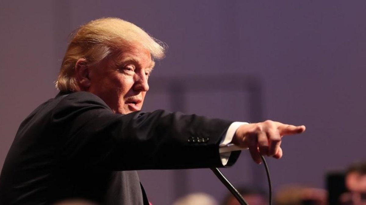 Trump, en un evento del Partido Conservador, en Nueva York, este miércoles.-AFP / SPENCER PLATT