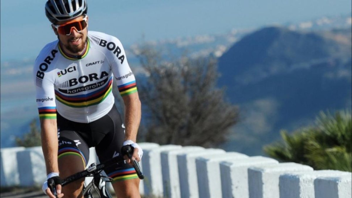 Peter Sagan, con el uniforme del conjunto alemán del Bora.-TWITTER / BORA