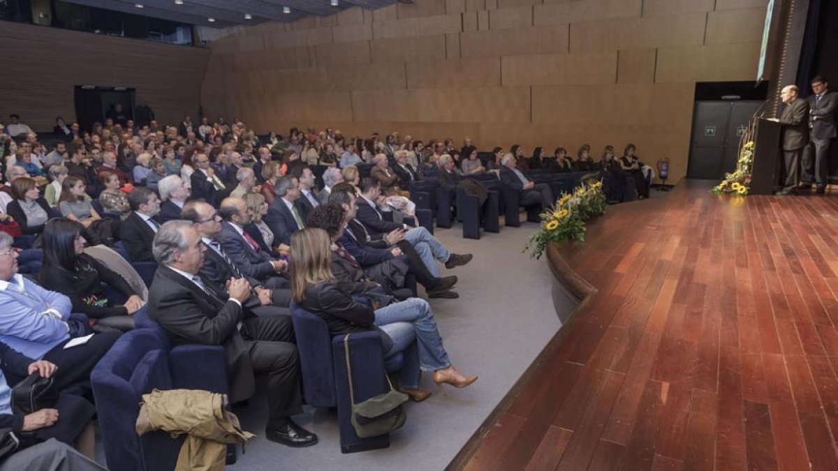 El auditorio se llenó en la gala de premios de la Fundación Candeal-Proyecto Hommbre.-SANTI OTERO