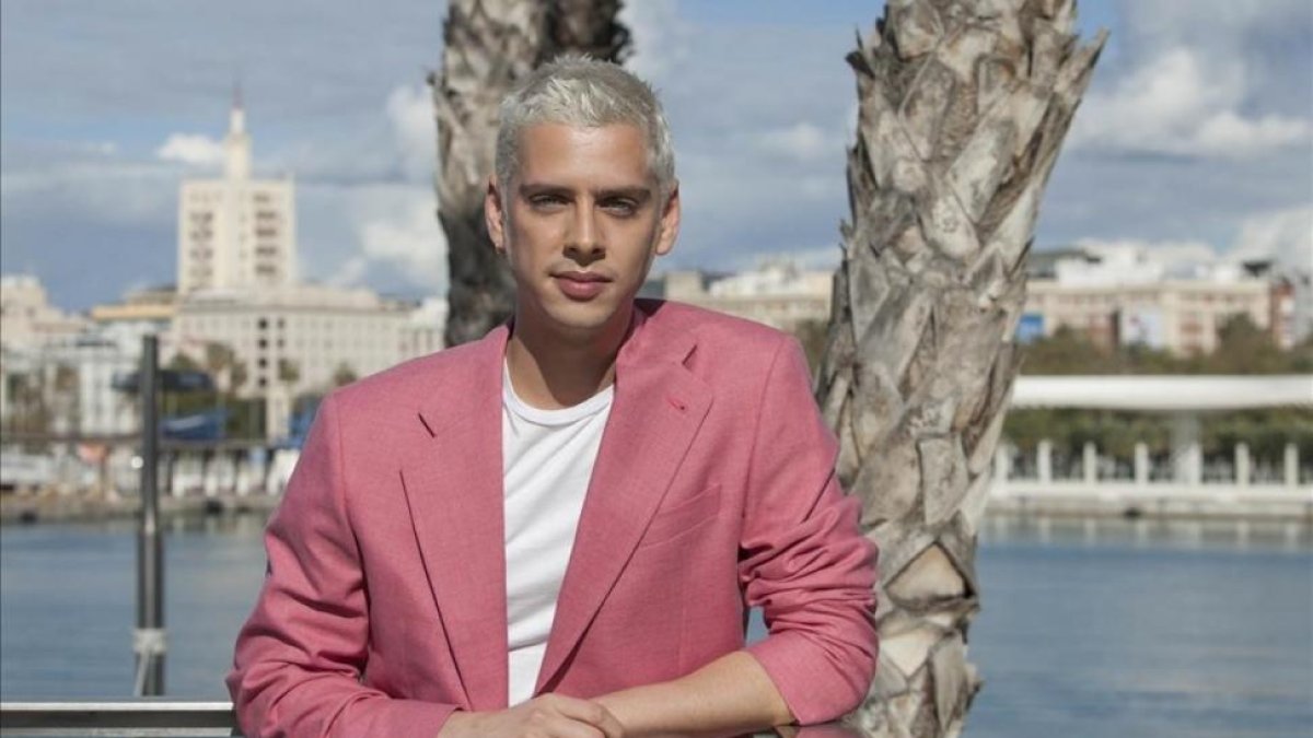 Eduardo Casanova, en Málaga, donde presentó 'Pieles'.-JESÚS DOMÍNGUEZ