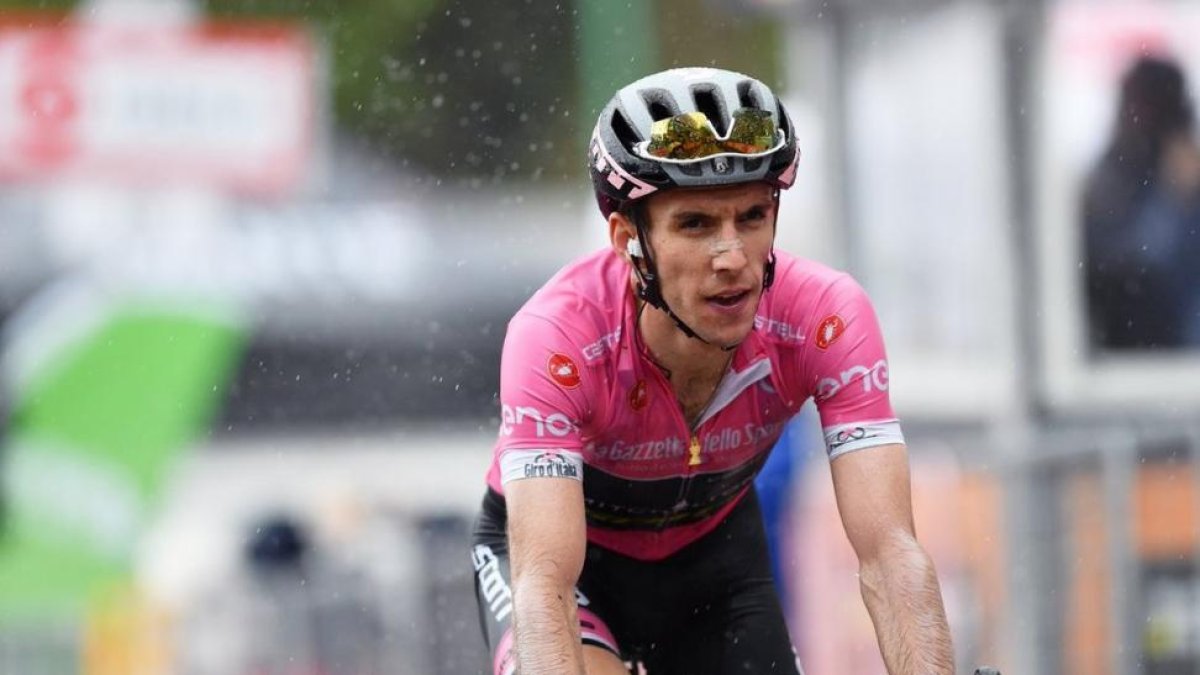 Simon Yates, el líder del Giro.-TWITTER MITCHELTON TEAM