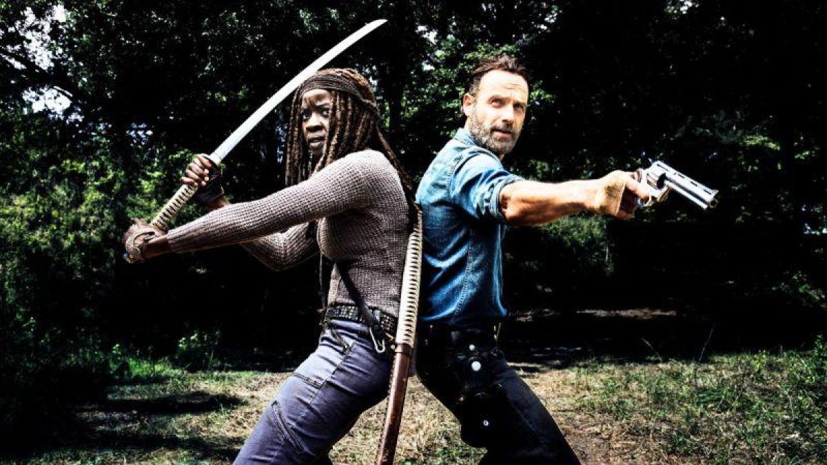 Andrew Lincoln y Danai Gurira, en una imagen de The walking dead.-FOX