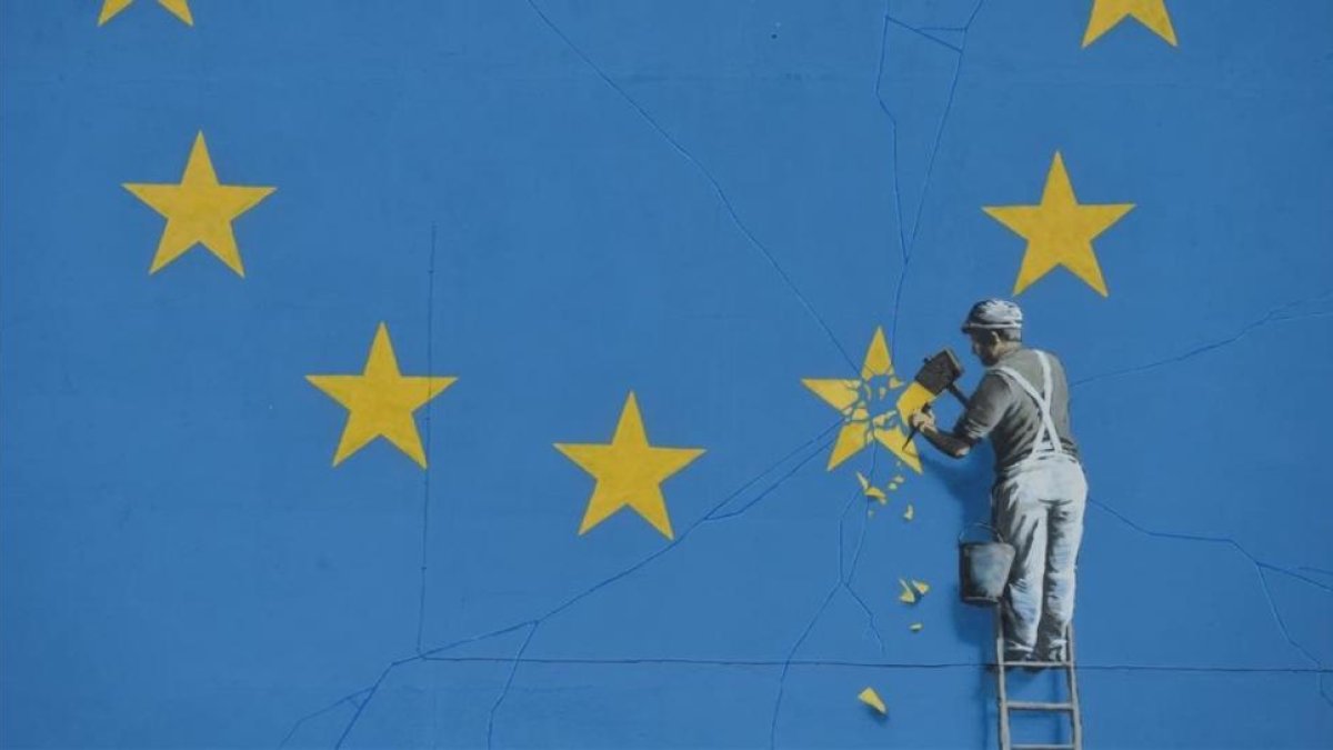 El 'brexit' de Banksy.-