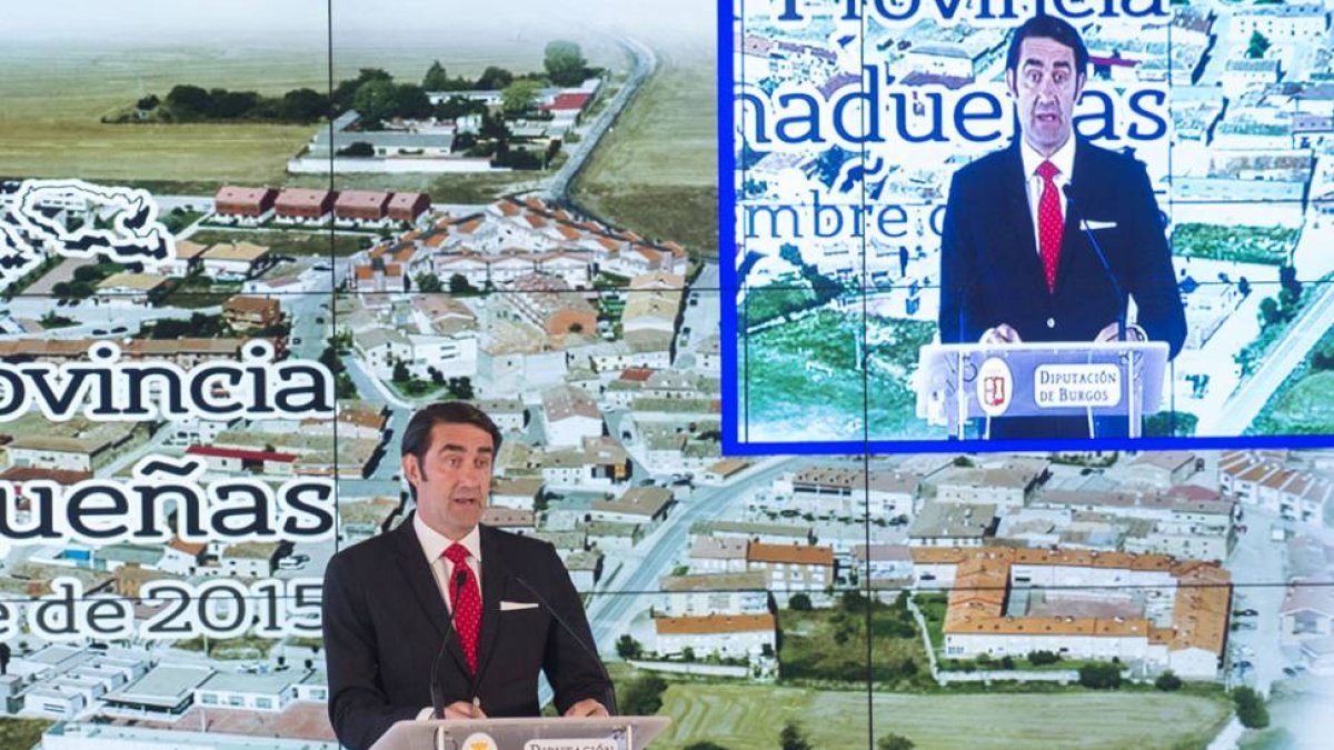 Suárez-Quiñones ayer en el Día de la Provincia.-RAÚL G. OCHOA