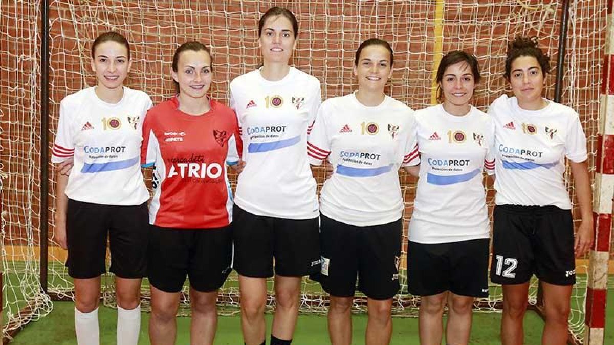Plantilla del Hotel Ciudad de Burgos que se clasificó para la final femenina en la tanda de penaltis-Raúl G. Ochoa