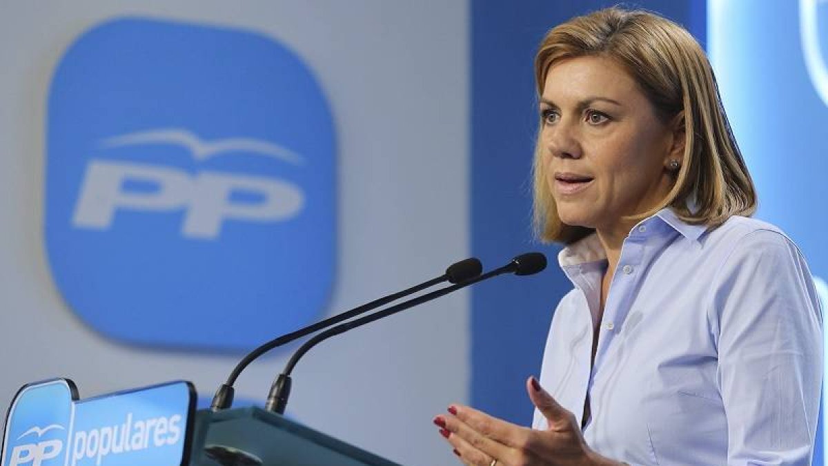 La secretaria general del PP, María Dolores Cospedal, en una imagen reciente.-Foto: EFE