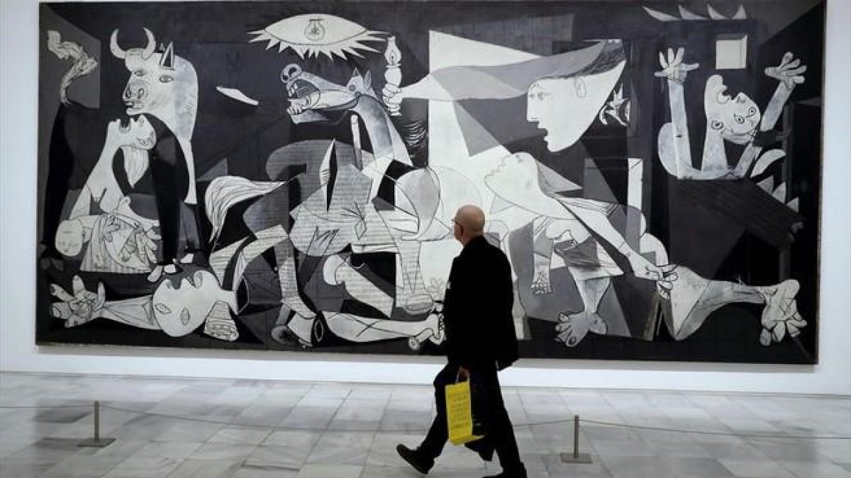 El ’Guernica’, la obra maestra de Picasso e icono del horror del siglo XX.-CHEMA MOYA (EFE)