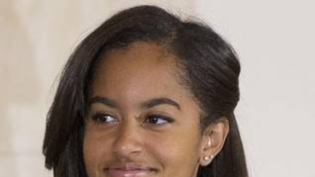 Malia Obama, hija de Barack Obama.-