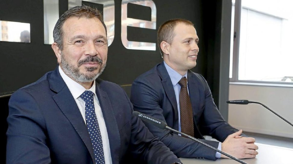 Miguel Rego, junto al director de operaciones del Incibe, Alberto Hernández, en una imagen de archivo.-Ical