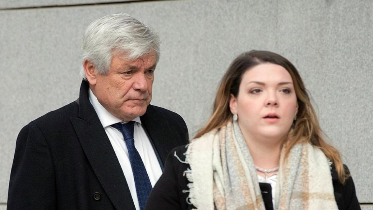 El considerado blanqueador de la red de la Gürtel y exvicepresidente de Repsol YPF Ramón Blanco Balín en la Audiencia.-LUCA PIERGIOVANNI (EFE)