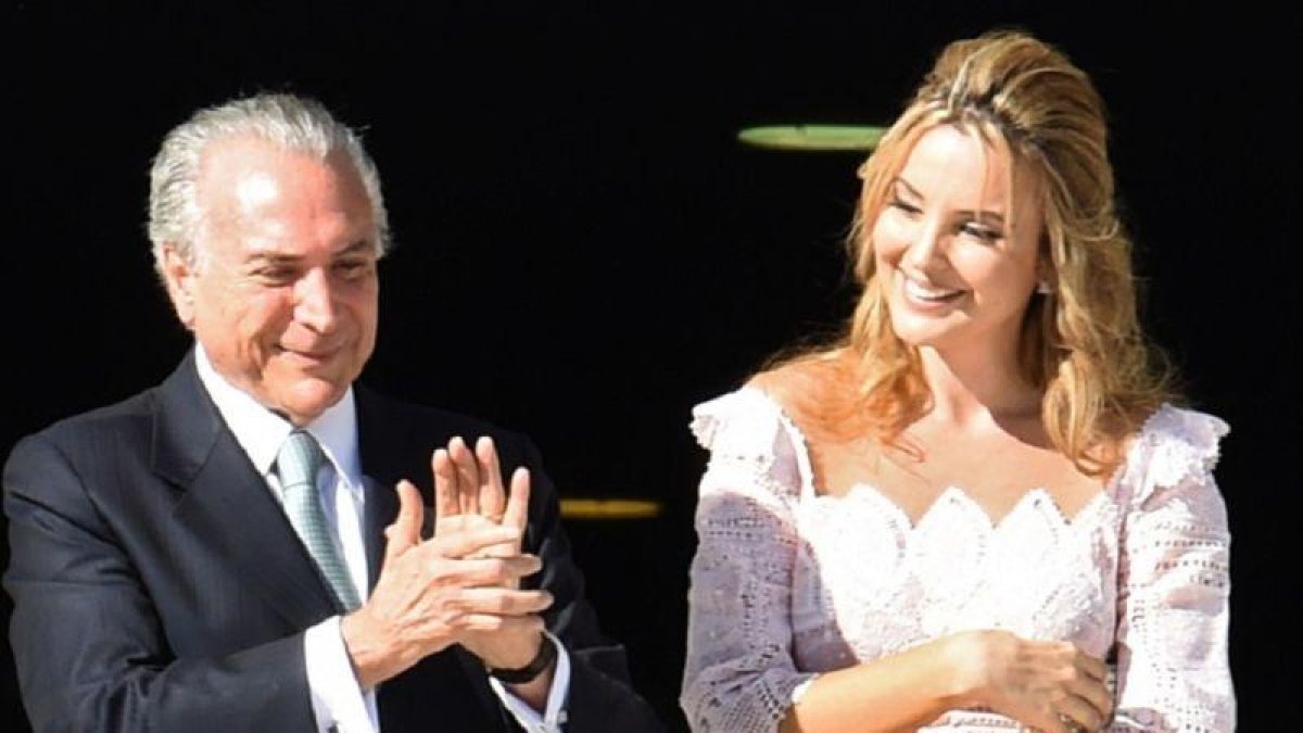 El presidente de Brasil y su esposa.-EL PERIÓDICO