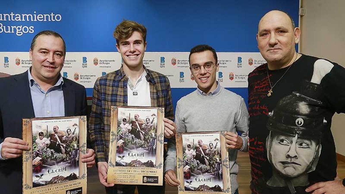 Antón, Jorge Tudanca, Ramón Caramés y Eduardo Espuelas, ayer durante la presentación a los medios.-Raúl Ochoa