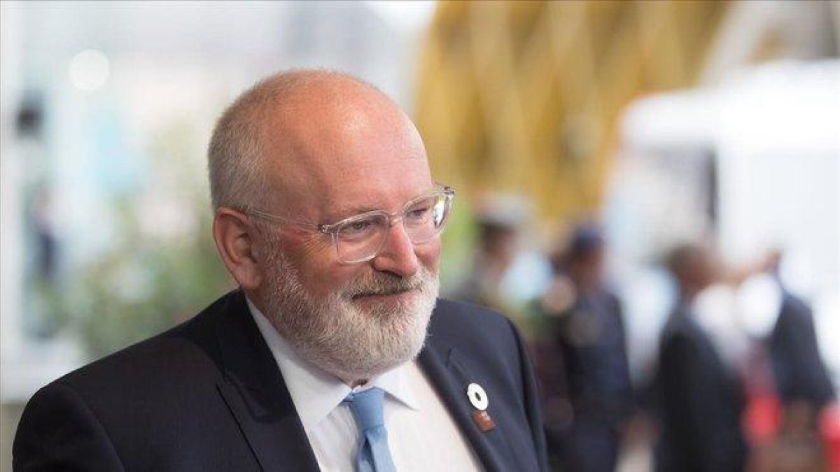 Frans Timmermans, vicepresidente de la Comisión Europea.-AFP / GEORG HOCHMUTH