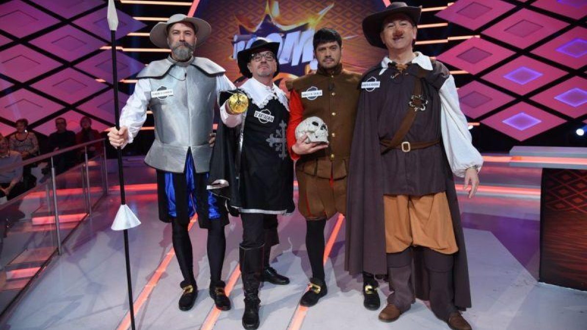 Los componentes del equipo Los Lobos, tal como aparecen el lunes en el concurso de Antena 3 ¡Boom!.-ATRESMEDIA