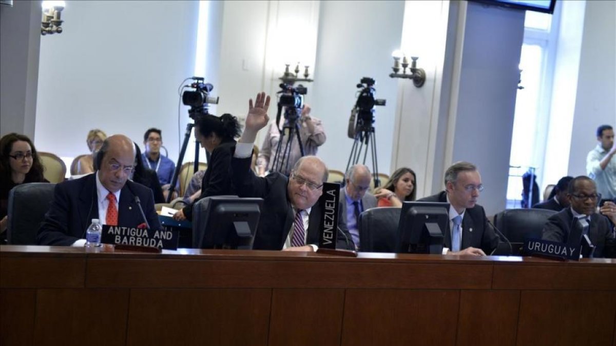 Reunión de la OEA.-EFE