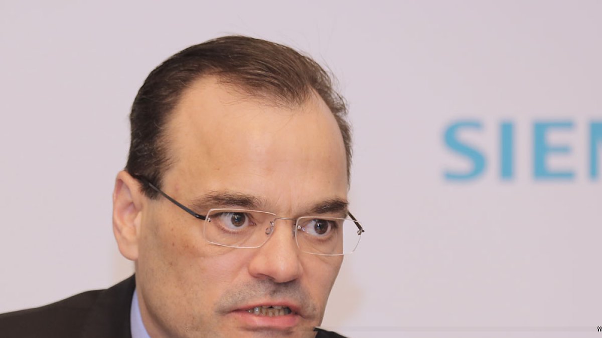 El consejero delegado, Markus Tacke, ayer en Madrid.-SIEMENS GAMESA