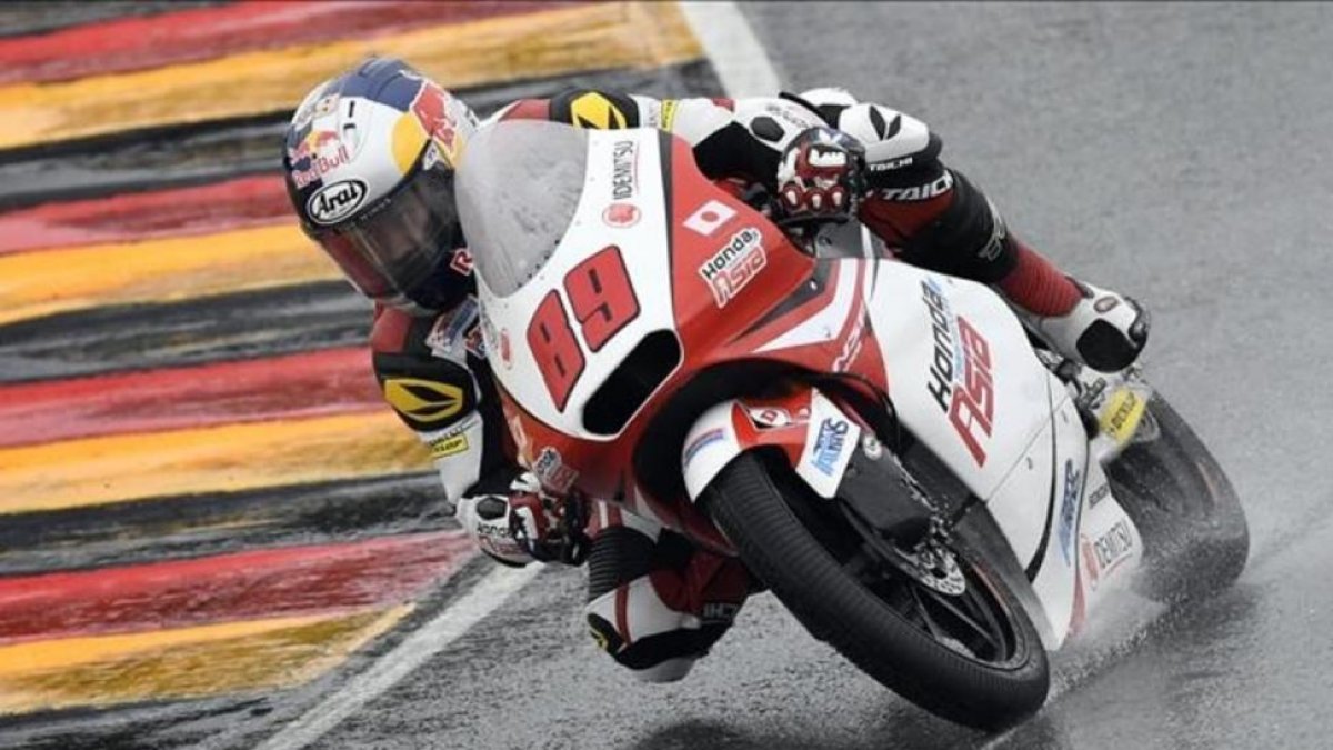 El malayo Khairul Idham Pawi durante el Gran Premio de Alemania, este domingo.-AP / JENS MEYER