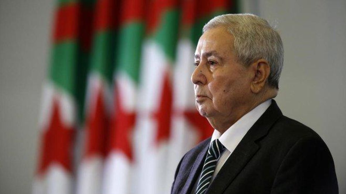 El presidente interino de Argelia, Abdelkader Bensala.-