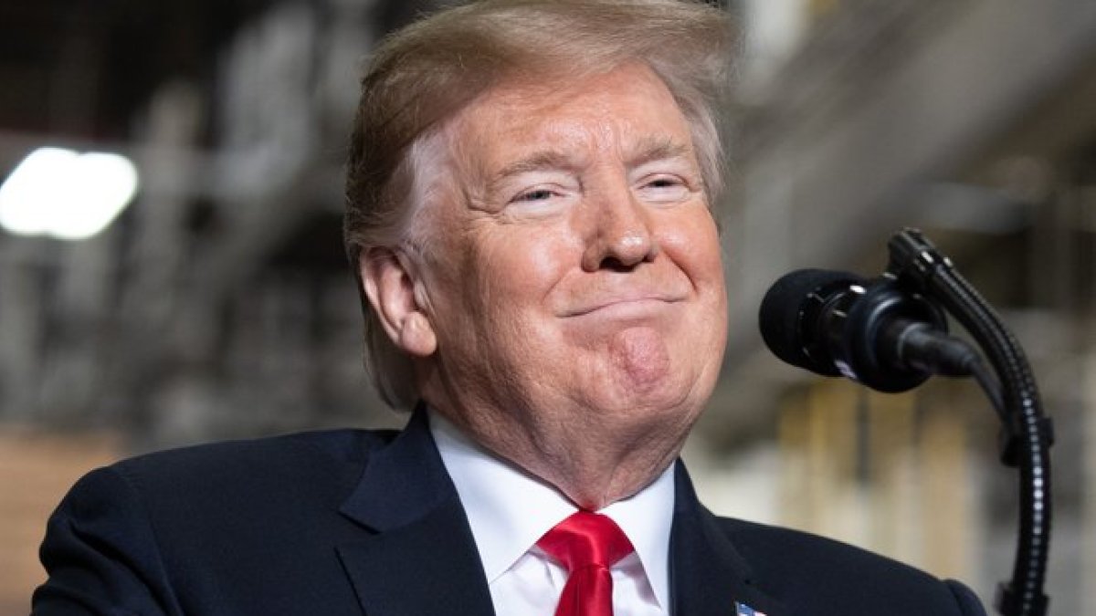 El presidente de los Estados Unidos Donald Trump en un evento en Ohio.-AFP