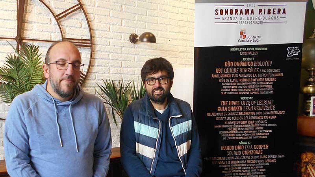 Javier Ajenjo y Juan Carlos de la Fuente hicieron ayer balance del festival.-L.V.