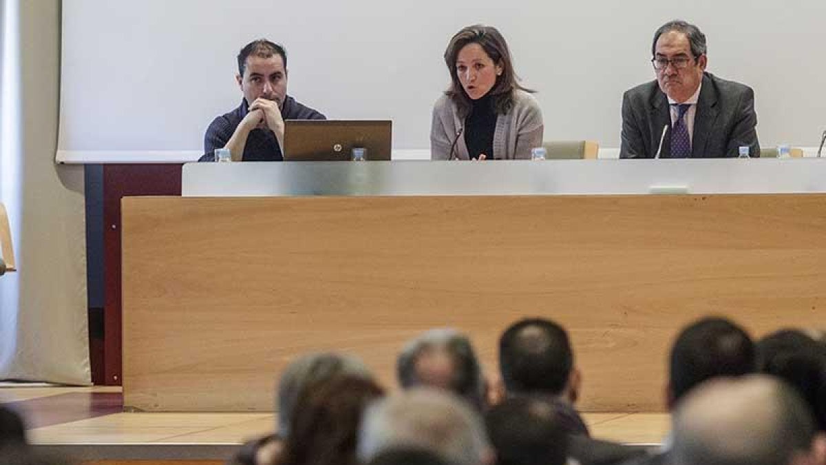 María de Diego, ayer, durante su intervención en Burgos.-SANTI OTERO