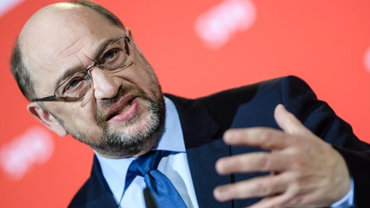 Schulz ofrece una rueda de prensa en Berlín, el 15 de diciembre.-EFE / CLEMENS BILAN