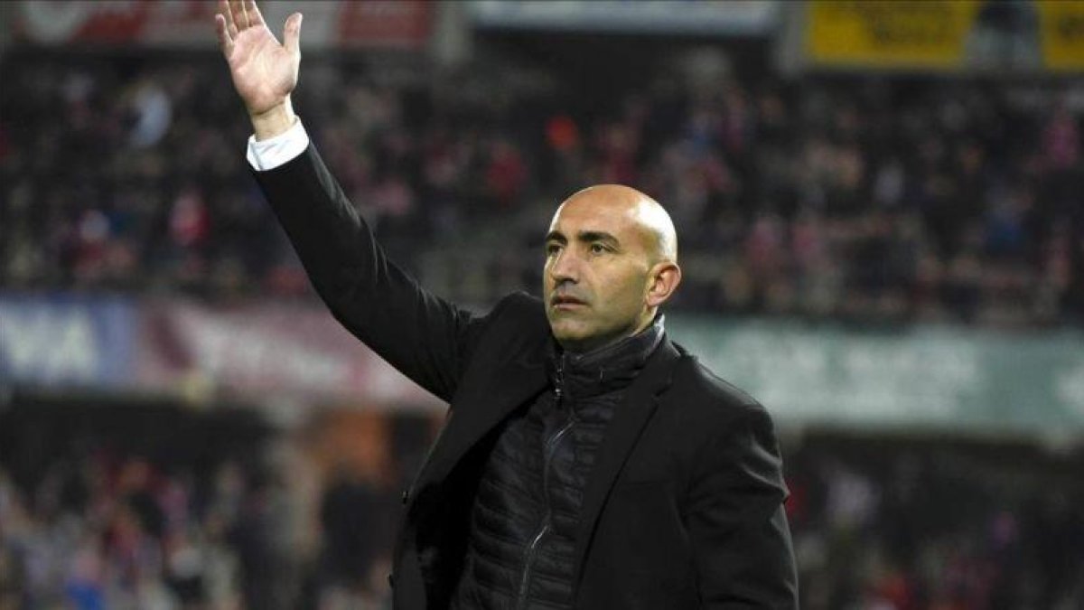 Abelardo, en un partido del Sporting de esta temporada.-EFE / MIGUEL ANGEL MOLINA