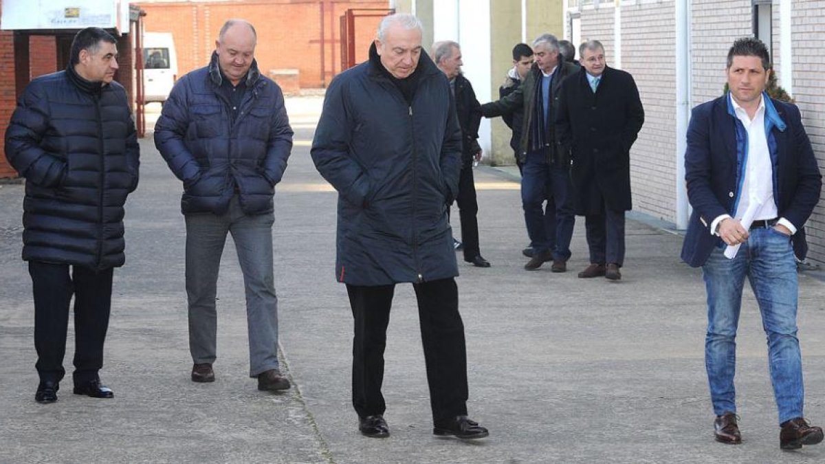 De izquierda a derecha, José Luis García, Manix Mandiola, GonzaloAntón y Nacho Fernández tras la rueda de prensa.-ISRAEL L. MURILLO