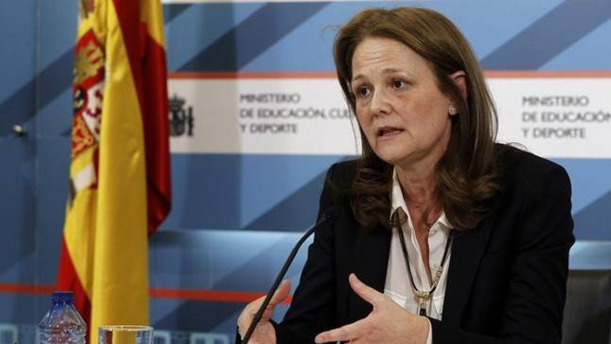 Montserrat Gomendio, en el Ministerio de Educación.-Foto: EFE