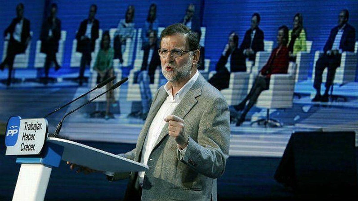 Mariano Rajoy, en la presentación de los candidatos del PP-Foto: JUAN MANUEL PRATS