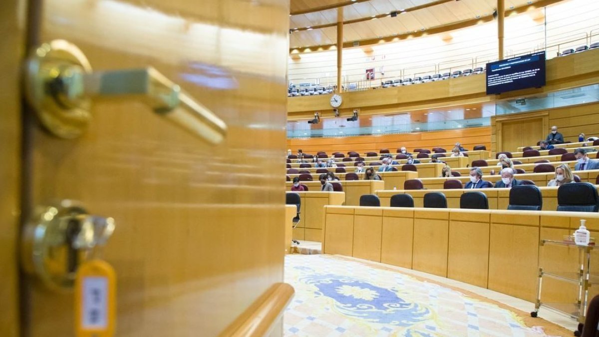 La moción sobre el tren directo se debatió ayer en el pleno de la Cámara Alta. SENADO