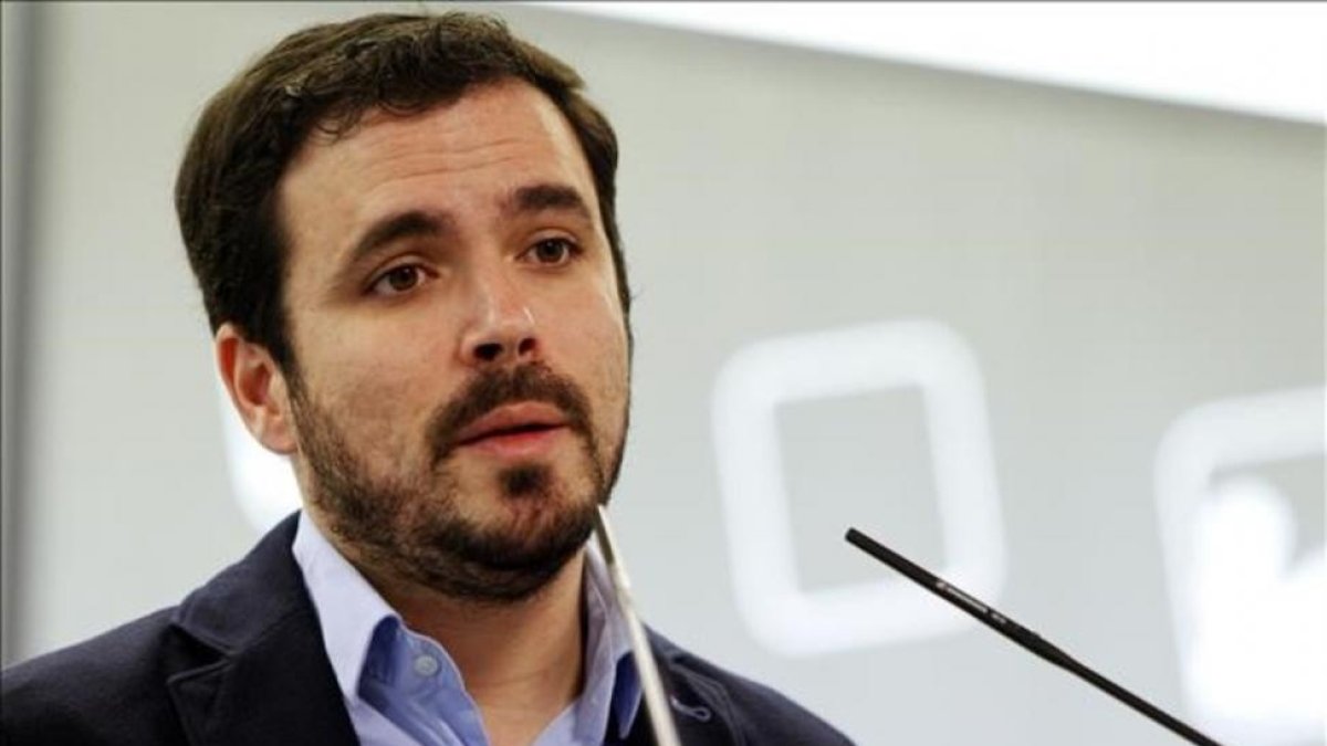El líder de Izquierda Unida, Alberto Garzón.-JAVIER TORNO