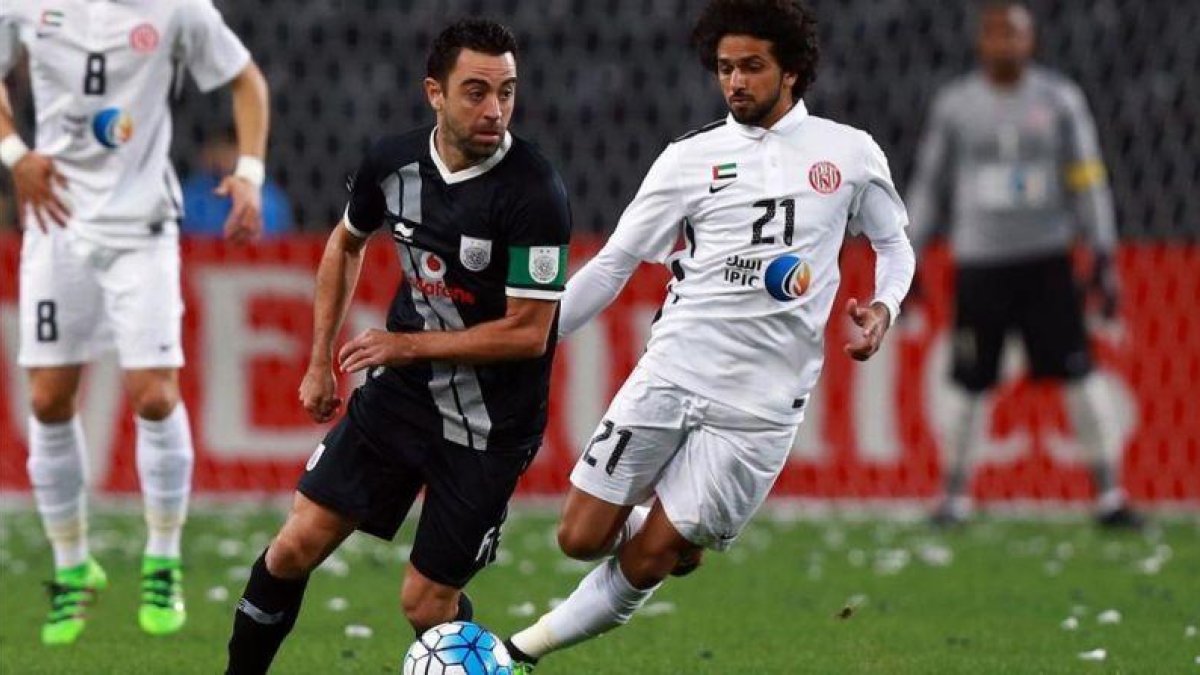 Xavi Hernández, jugando con el Al-Sadd.-AFP