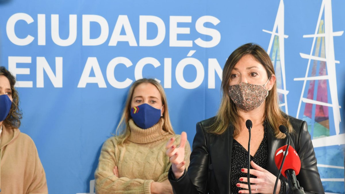 Carolina Blasco, durante el encuentro 'Ciudades en Acción'. ECB