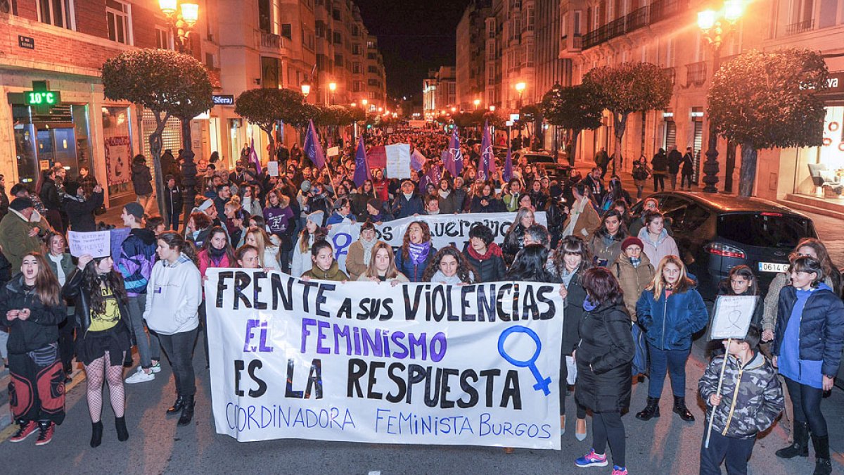 Imagen de archivo de una manifestación del 25-N. ISRAEL L. MURILLO