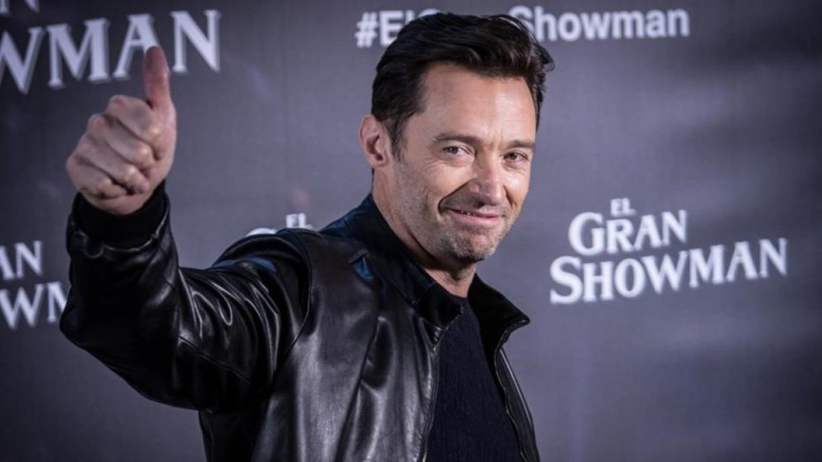 Hugh Jackman, en Madrid, donde ha presentado El gran showman-FILM MAGIC / PABLO CUADRA