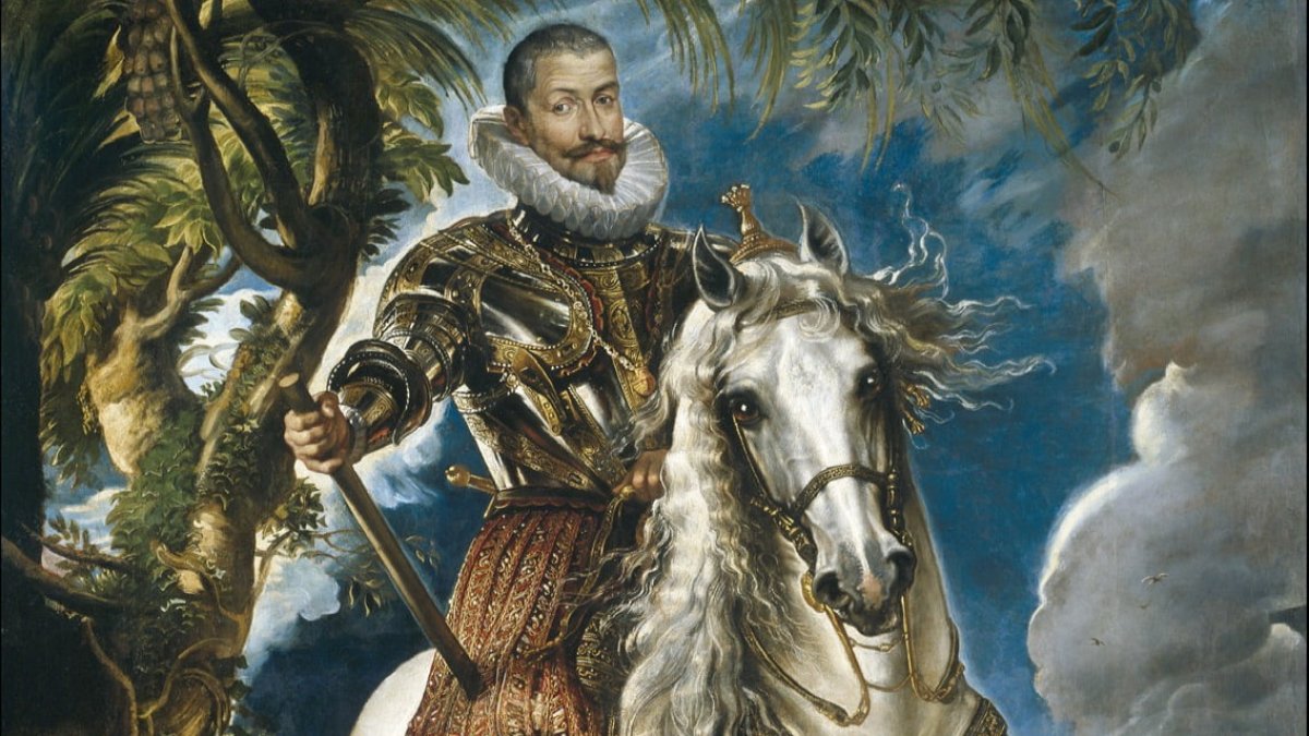 Retrato ecuestre de Francisco Sandoval y Rojas, obra de Rubens.
