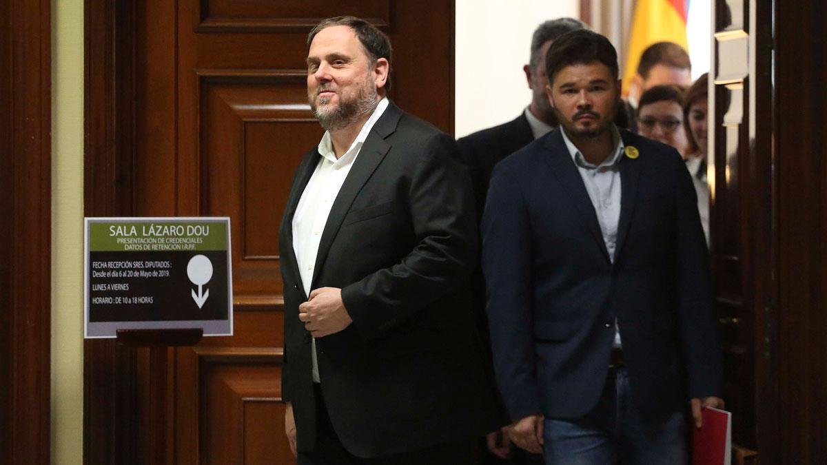 El Supremo deniega el permiso a Junqueras para jurar su cargo de eurodiputado.-DAVID CASTRO