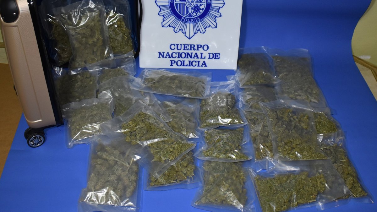 Droga incautada en una operación policial.POLICÍA NACIONAL
