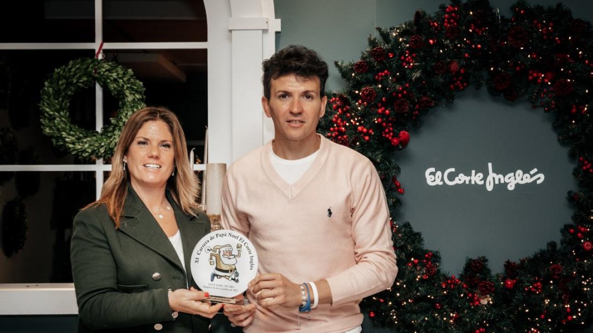 Alicia Martín, Directora General de Deportes del Ayuntamiento de Madrid junto a Higuero. ECB