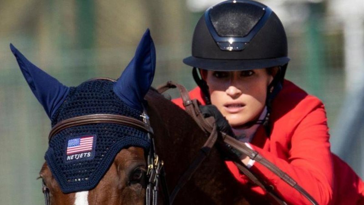 La estadounidense Jessica Springsteen, en el Real Club de Polo de Barcelona.-EL PERIÓDICO