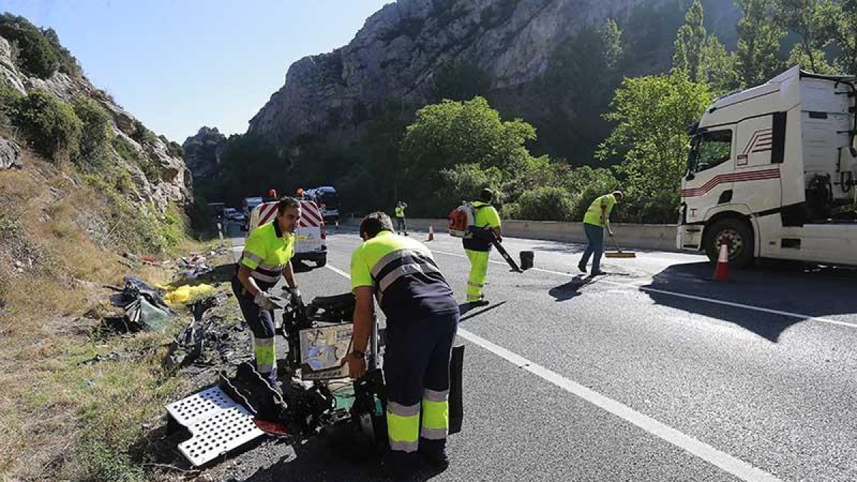 Imagen del lugar en el que se produjo el accidente.-RAÚL G. OCHOA