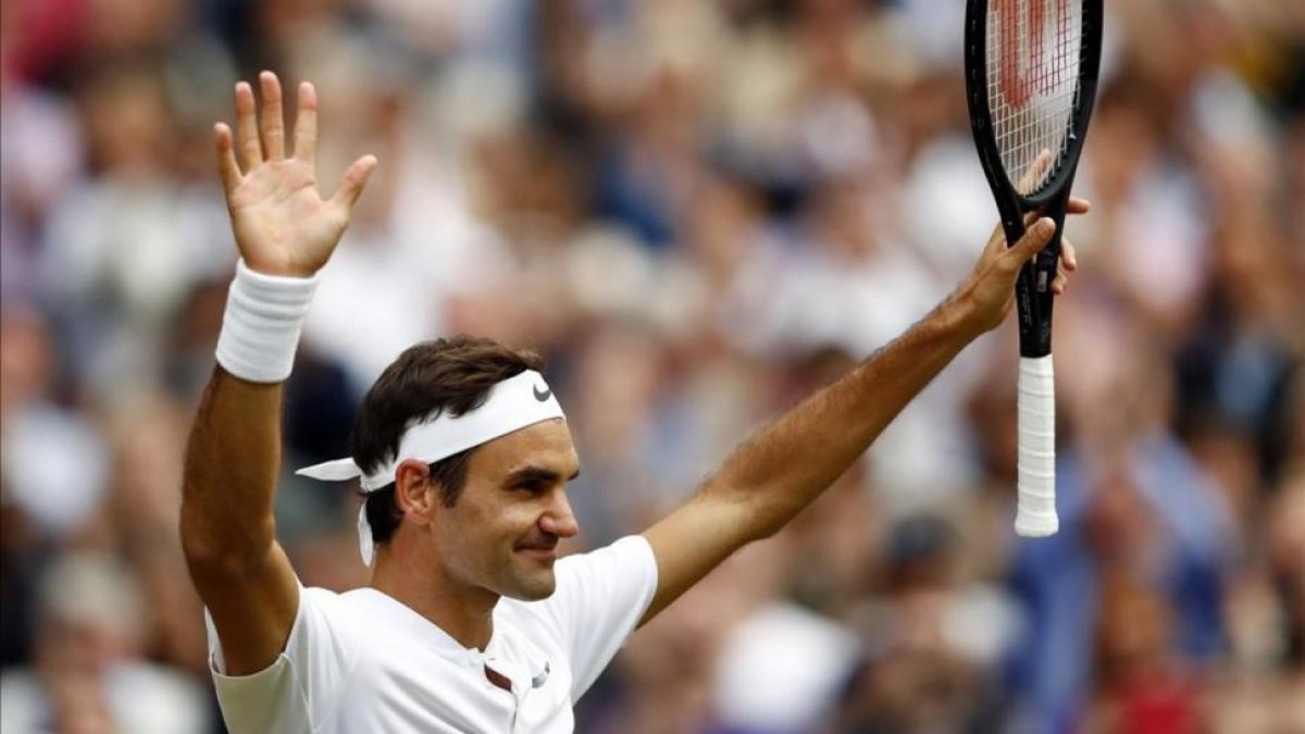 Roger Federer, tras derrotar a Berdych.-EFE / NIC BOTHMA